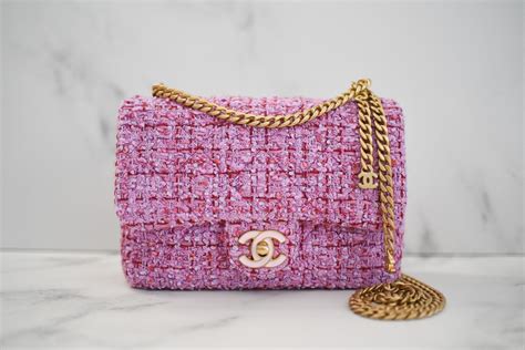 tweed chanel bag|Chanel tweed shopping bag.